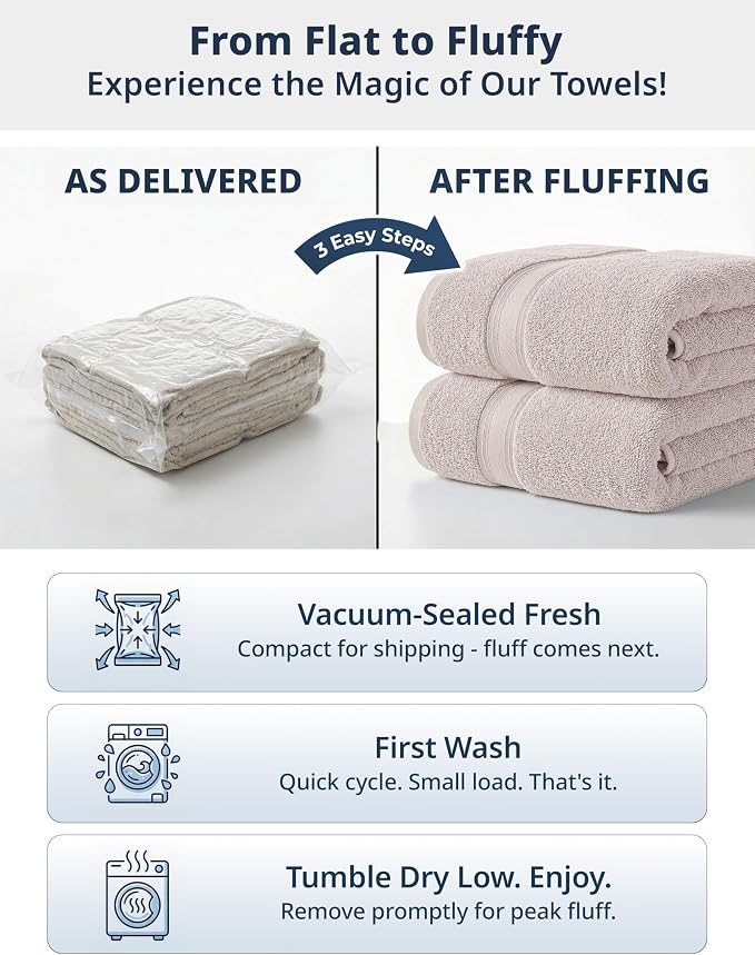 LANE LINEN Soft Hand Towels 100% Cotton 4 Pack Soft Absorbent - Image 8