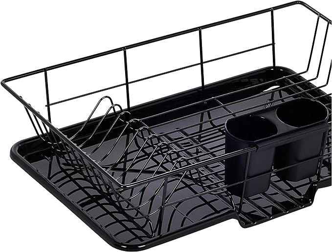Sweet Home Collection Metal, Dish Drainer Drain Board and Utensil Holder Simple - Image 6