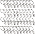 Curtain Rings with Clips, Window Clip Rings Curtain Hooks Hangers Clip Rings by Azmoncy