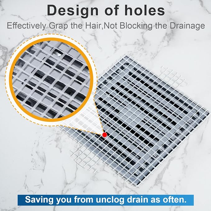 25 Pack, Disposable Shower Drain Hair Catcher Mesh Stickers, Disposable Hair - Image 6