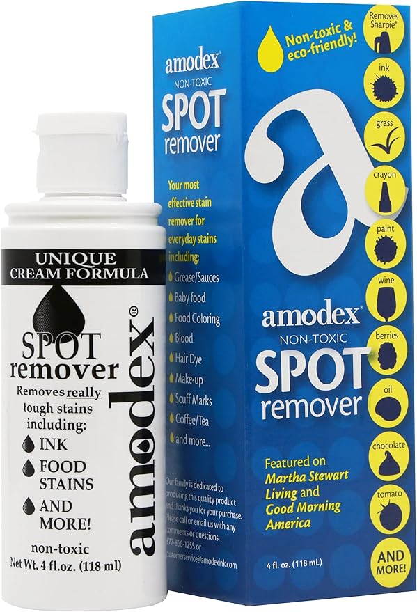 Amodex Ink & Spot Remover for Clothes, Leather and Skin by AmodexProducts