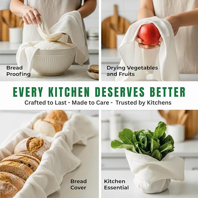 WHITEWRAP Flour Sack Towels| Tea Towel - Image 6