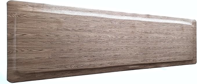 Rhino Mats, Softwoods Anti Fatigue Floor Mat, Commercial Grade Kitchen Mat, Standing Desk Mat, Office, Garage or Anywhere, Standing Comfort. (Driftwood, 3' x 15' x 1/2")