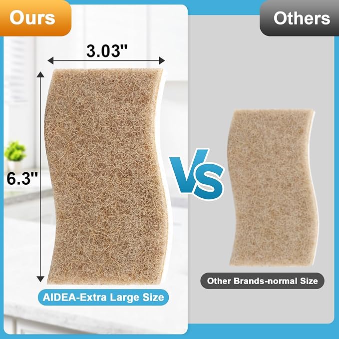 AIDEA XL Sponges Kitchen-6Count, Non-Scratch Scrub Sponge - Image 2
