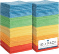 S&T INC. Microfiber Cleaning Cloth, 100 Pack, 11.5" x 11.5" by STINC