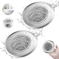 2 Pack Shower Drain Hair Catcher, 4.4" Anti-Clog Shower Drain Cover | by Wokdada