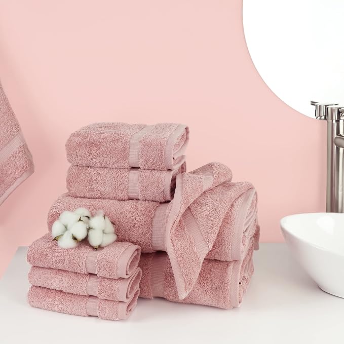 Chakir Turkish Linens 100% Cotton 8-Piece Towel Set, Oeko-Tex Certified - Image 2