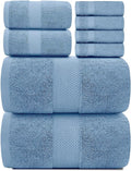 White Classic Luxury Bath Towel Set of 8 Pieces by WhiteClassic