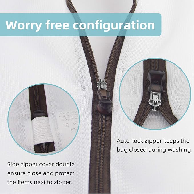 GOGOODA Mesh Laundry Bags for Delicates Durable Protective Wash Bags - Image 3