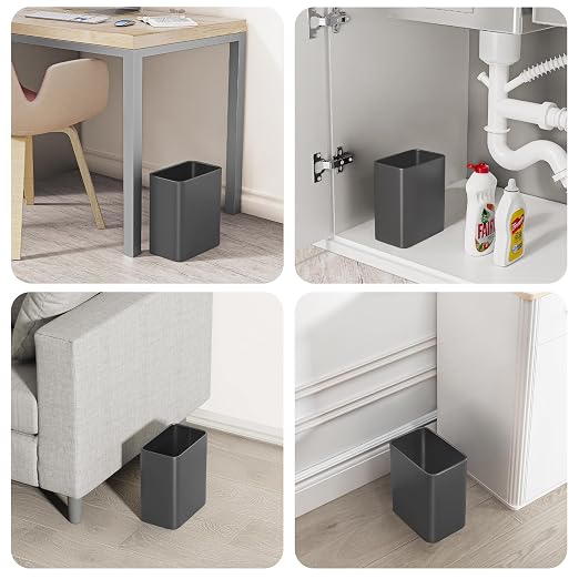 Cesun Small Bathroom Trash Can, 2.1 Gallons, Under Sink Wastebasket, Stainless - Image 7