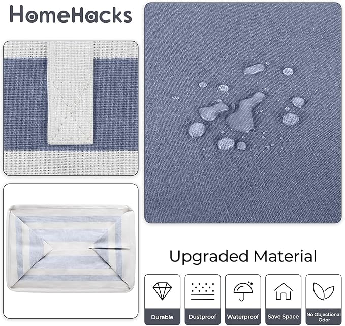 HomeHacks 2 Pack Large Laundry Baskets, Laundry Hampers Bags | Waterproof - Image 5