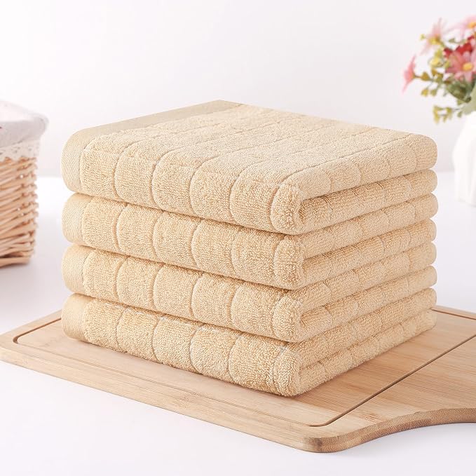 Homaxy 100% Cotton Terry Kitchen Towels, 12 Pack - Image 8
