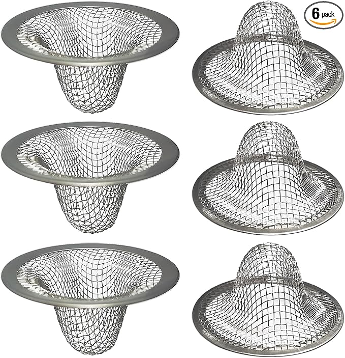 Seatery 1.0" Bathroom Sink Drain Strainers, Mop Pool, RV Sink, Stainless Steel by Seatery