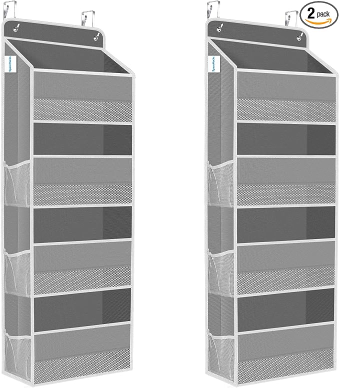 2 Pcs Over The Door Organizer Large Capacity Hanging Storage Room Organizer by SpaceHacks
