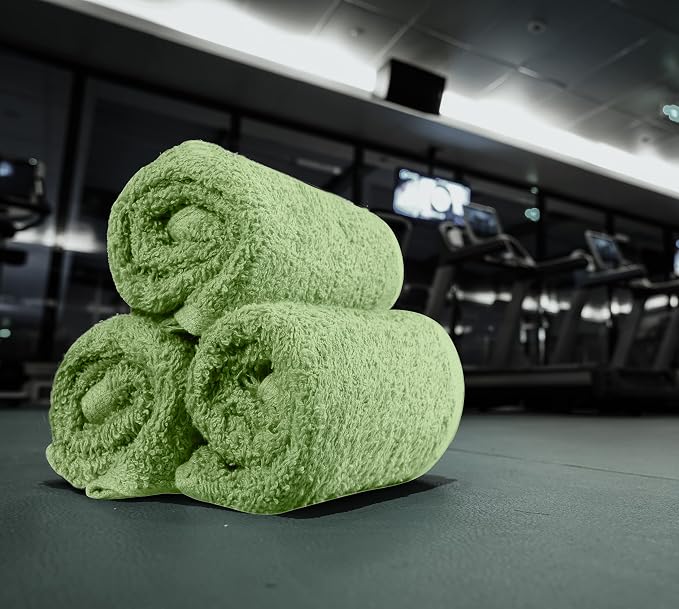 Utopia Towels 24 Pack Washcloths, 12x12 in, 100% Cotton, Sage Green | Premium - Image 8