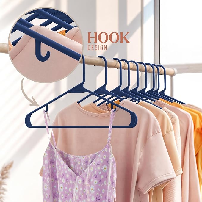 Plastic Hangers 20 Pack Navy - Image 5