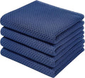 Homaxy 100% Cotton Waffle Weave Kitchen Dish Towels 4-Pack, Ultra Soft by Homaxy