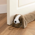 habibee Door Draft Stopper, Weighted Noise Blocker 38 in Brown Dog | Soft Faux by habibeeDesignCoLtd