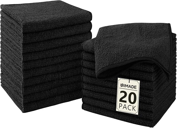 Washcloths 20 Pack Face Towels, Highly Soft Wash Cloths | Hand Towels, Fast by Unimade