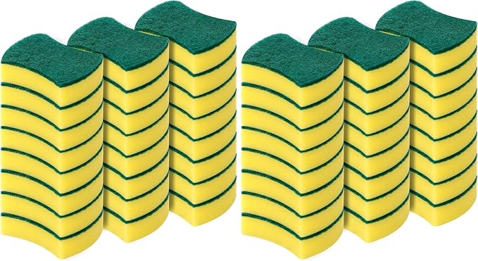 Kitchen Cleaning Sponges, 48 Pack Eco Non-Scratch by WUHUIXOZ