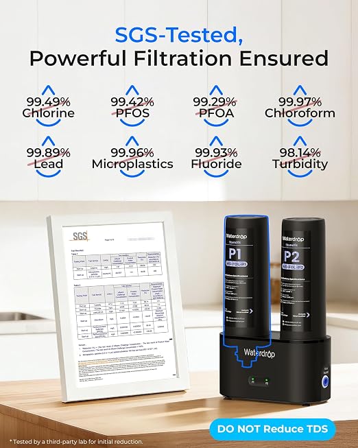 Waterdrop DLG-P Under Sink Water Filter System, Wash & Drink, - Image 3