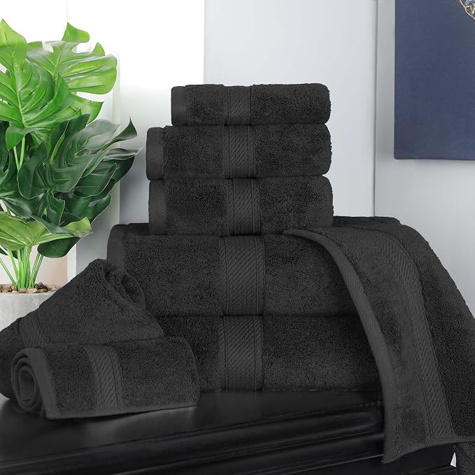 Superior Egyptian Cotton Ultra Plush & Absorbent, 8 Piece Set, Soft Luxury - Image 10