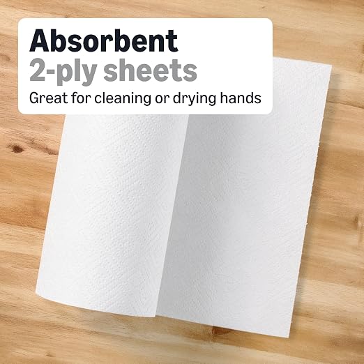 Amazon Basics 2-Ply White Adapt-a-Size Kitchen Paper Towels, Individually - Image 3