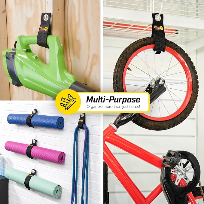 Heavy-Duty Wrap-It Storage Straps, 17-inch | Extension Cord Organizer, Cord - Image 4