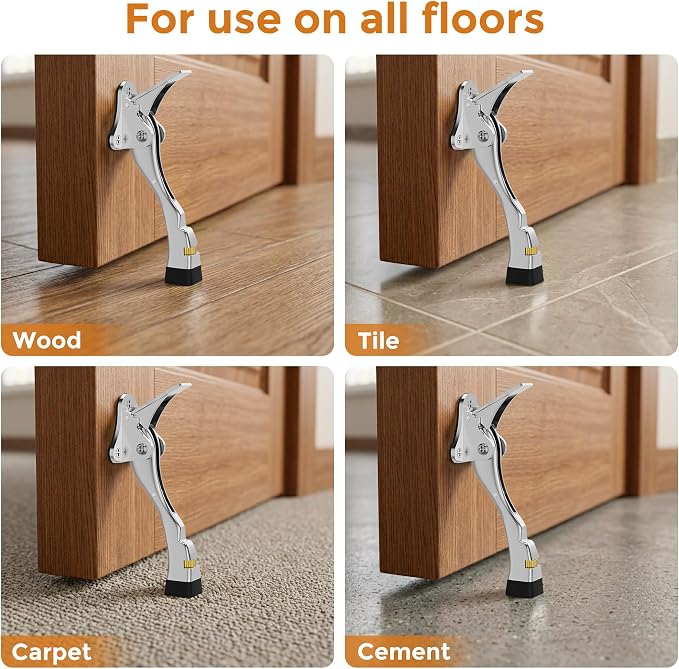 Door Stoppers, 4 Inch Kickdown Door Stop - Image 6
