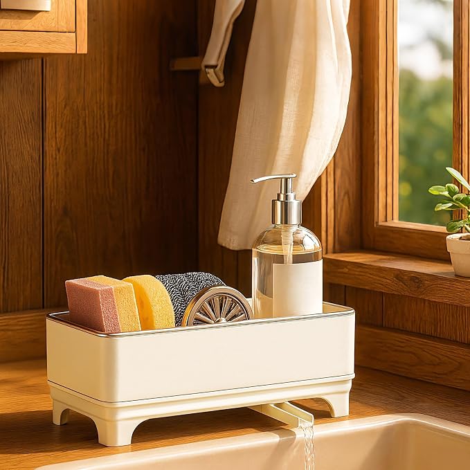 MOUKABAL Rotating Drain Sponge Holder by MOUKABALGREATHELPER
