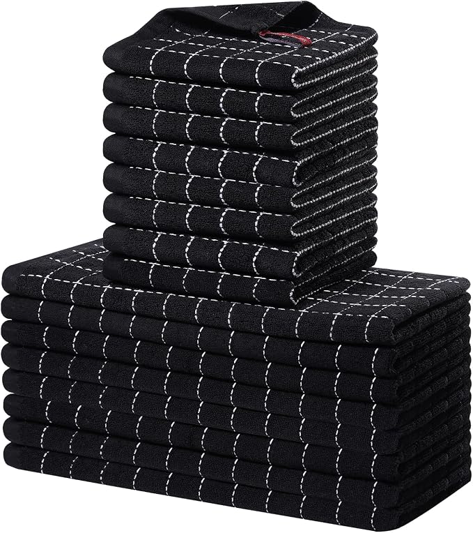 Homaxy Kitchen Towels and Dishcloths Set by Homaxy