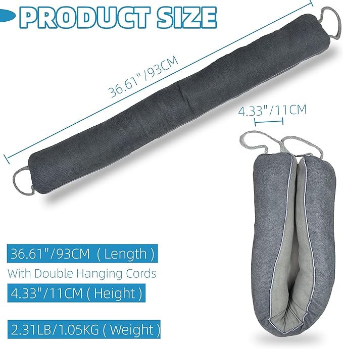 Weighted Door Draft Stopper, Under Door Seal - Image 3