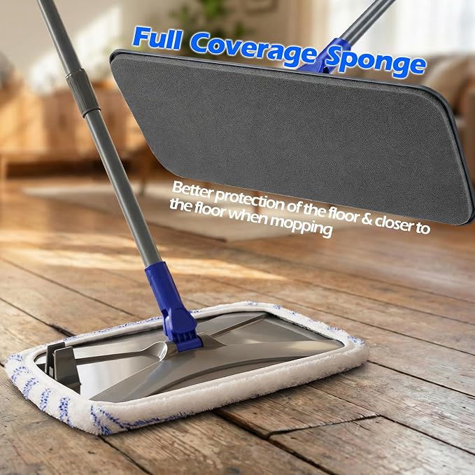 Hardwood Floor Mop, Extended Large Flat Floor Mop - Image 5