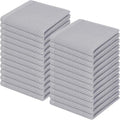 Homaxy 100% Cotton Waffle Weave Kitchen Dish Cloths 24-Pack, Light Gray | 12 x by Homaxy