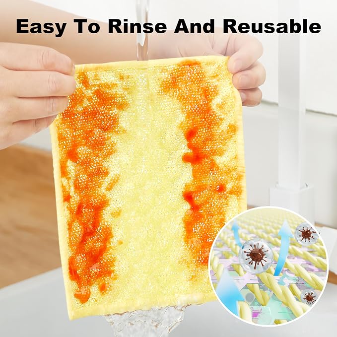 JOYMOOP 16 Packs Microfiber Cleaning Cloth - Image 7