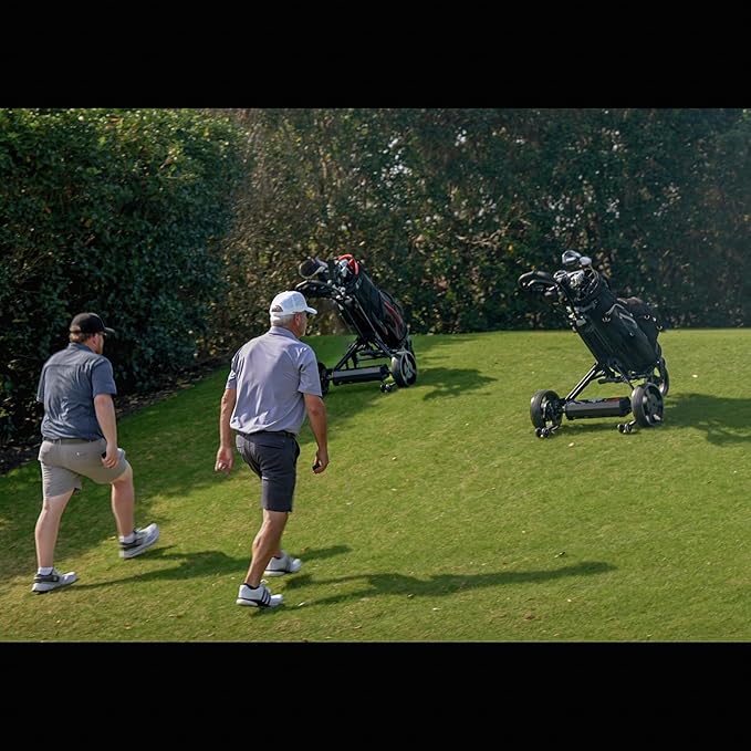 Alphard Club Booster V2Pro – Convert Your Push Cart into a Motorized, Electric Remote-Controlled Golf Caddie - New 2025 V2Pro with Permanently Attached Wheelie Bars