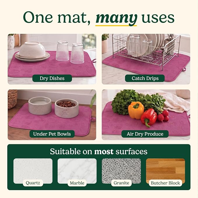Cuisinart Dish Drying Mat for Kitchen Counter, Microfiber | Ultra absorbent - Image 7