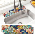 Sink Faucet Absorbing Mat, 2 Pack Drying Mat Around Faucet Sink Splash Guard by BathtubMat