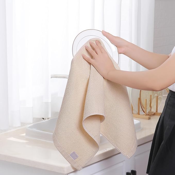 Homaxy 100% Cotton Waffle Weave Kitchen Dish Towels 24-Pack, Ultra Soft - Image 4