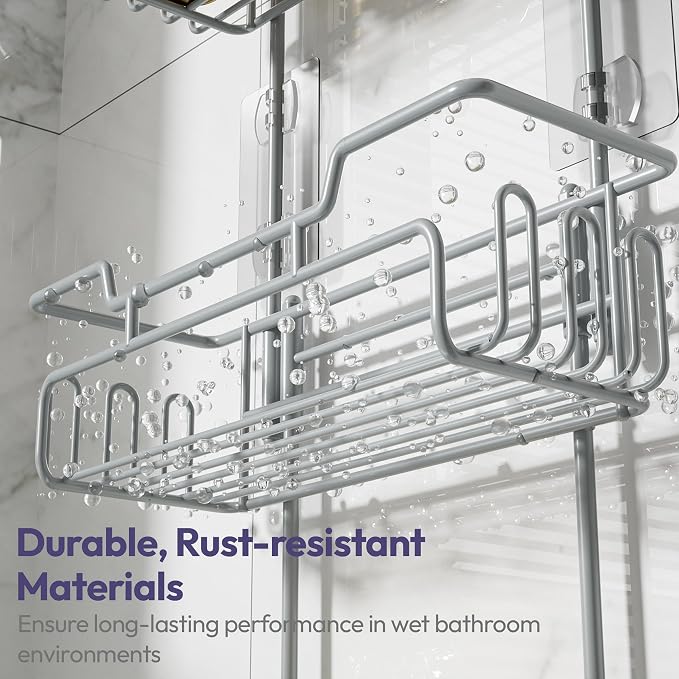 SWTYMIKI Bathroom Shower Caddy Hanging - Image 6