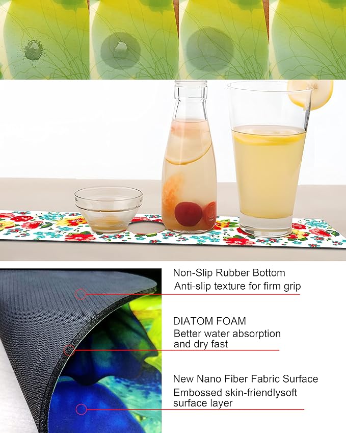 Kitchen Sink Splash Guard Faucet Mat Super Absorbent Fast Drying Mat Sink - Image 3