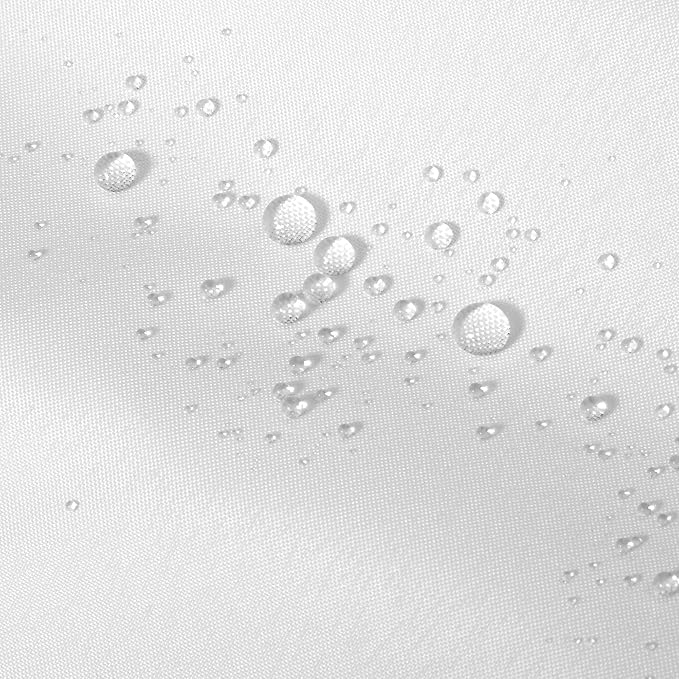 ALYVIA SPRING 72x76 Long Waterproof Fabric Shower Curtain or Liner White - Image 5