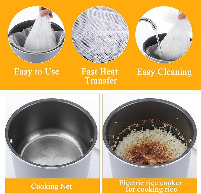 6Pcs Rice Net, 45.3"×39.4" Sushi Rice Cooking Net, Non-Stick Rices Cooker Napkin, Reusable Napkin Fine Mesh Cooking Steam Cloth, Bamboo Steamer Mat Cloth for Home Restaurants Camping