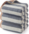 REDKISS Striped Hand Towels for Bathroom, Kitchen Decor, Guest Use, Ultra Soft by REDKISSOnline