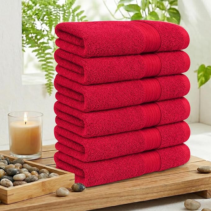 100% Cotton Hand Towels 18x28 Inches, 600 GSM, Soft & Absorbent - Image 2