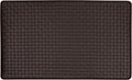 Achim Home Furnishings Woven-Embossed Faux-Leather Anti-Fatigue Mat - 18in x 30in - Black