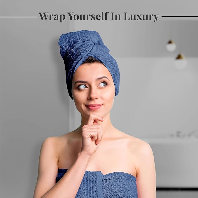 8 Piece Towel Set, 2 XL Bath, 2 Hand, 4 Washcloth, Lighter Weight, Quicker to - Image 3