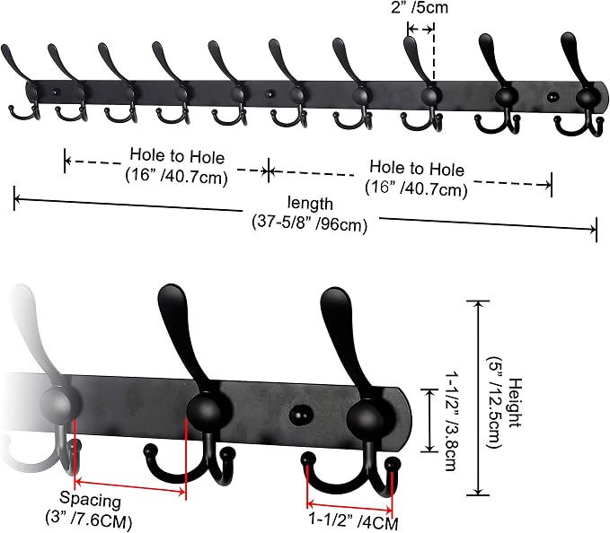 Coat Rack Wall Mount - Image 2