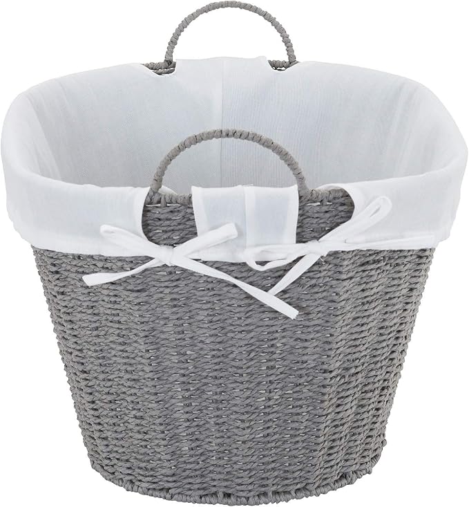 Household Essentials ML-7267 Decorative Wicker Laundry Basket - Image 4