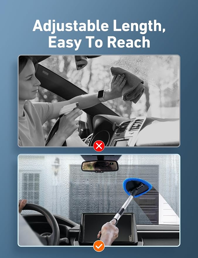 AstroAI 26" Super-Long Windshield Cleaner Tool & Car Interior Detailing Kit | - Image 3